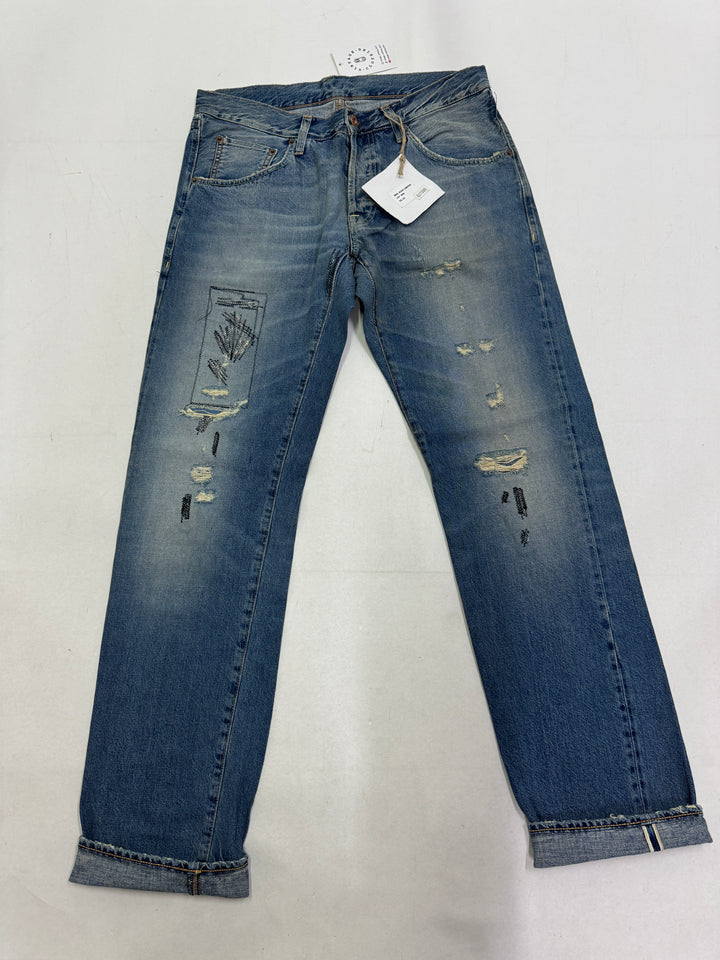 Dubble Ware DW W33 cimosa rivets limited edition jeans nuovo Deadstock red line