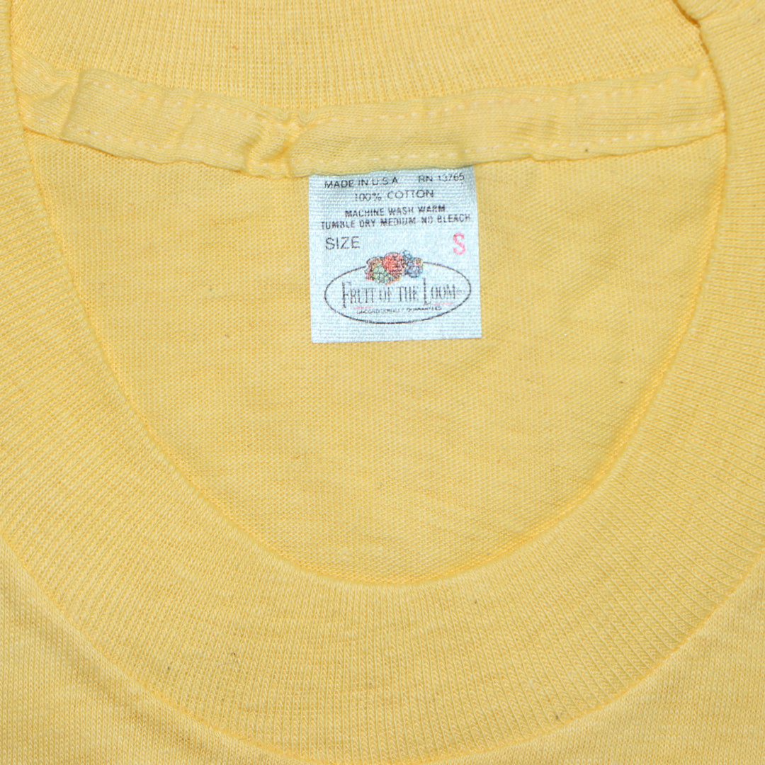 Fruit Of The Loom made in USA T-shirt Taglia S vintage mezza manica nuova deadstock