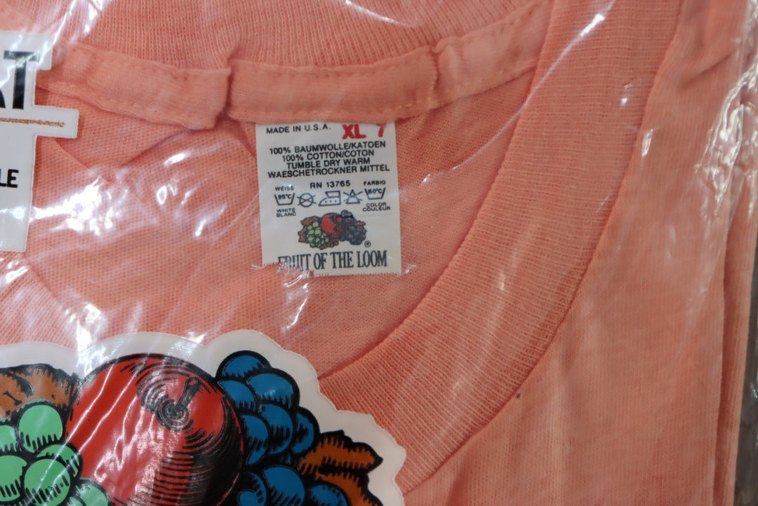 Fruit Of The Loom made in USA T-shirt Taglia XL vintage nuova deadstock