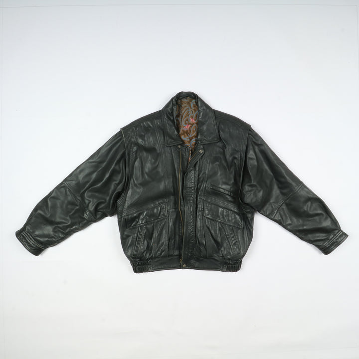 Stock 7pz giacche vintage in pelle anni 90/00 uomo e donna