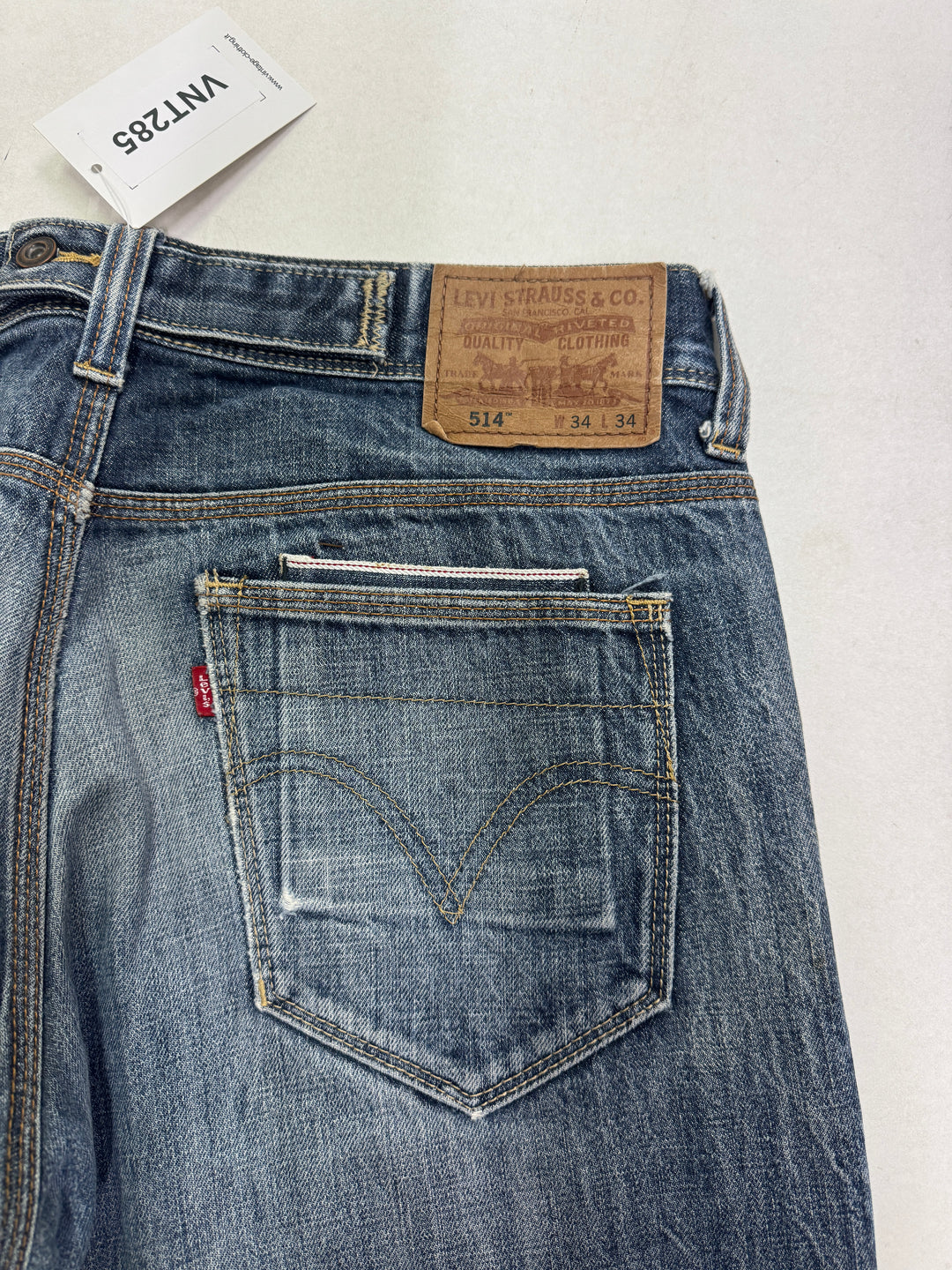 Levi's 514 selvedge W34 L34 vintage jeans denim lvc cimosa