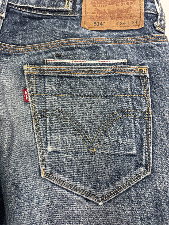 Levi's 514 selvedge W34 L34 vintage jeans denim lvc cimosa