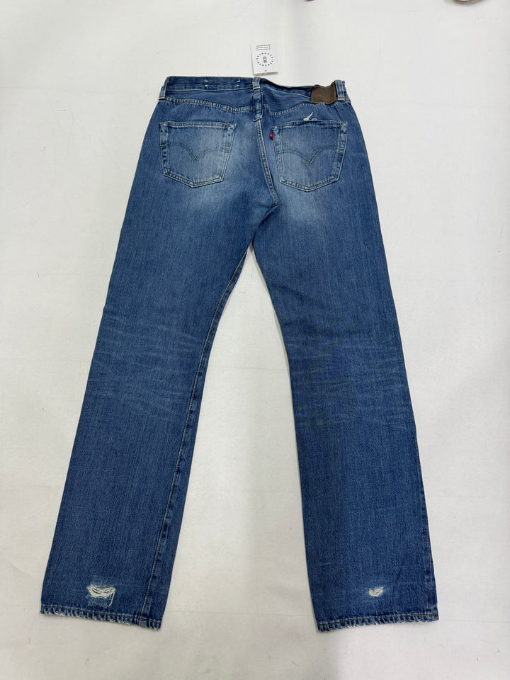 Levi's 501 Big E riveted selvedge W34 L34 leather patch lvc cimosa