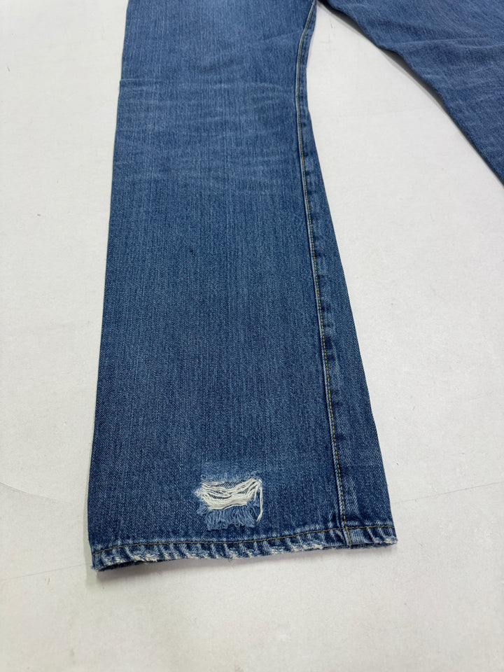 Levi's 501 Big E riveted selvedge W34 L34 leather patch lvc cimosa