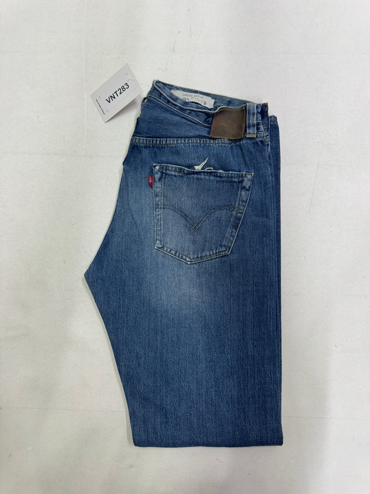 Levi's 501 Big E riveted selvedge W34 L34 leather patch lvc cimosa