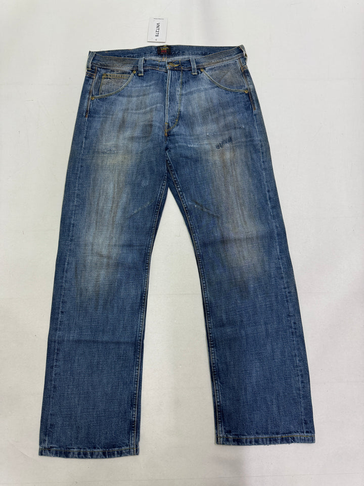 Lee 101/b mezza cimosa W34 L32 half selvedge jeans denim