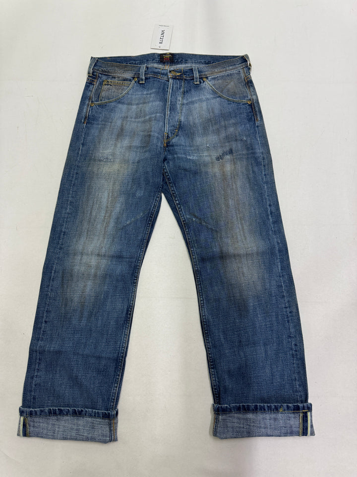 Lee 101/b mezza cimosa W34 L32 half selvedge jeans denim