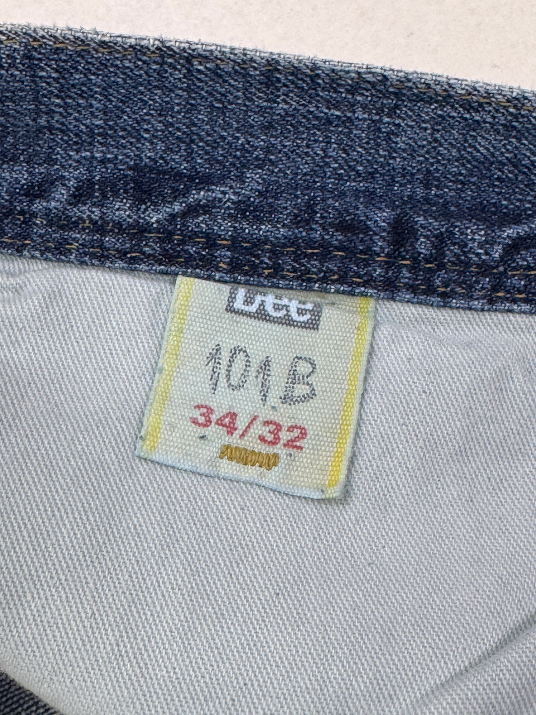 Lee 101/b mezza cimosa W34 L32 half selvedge jeans denim