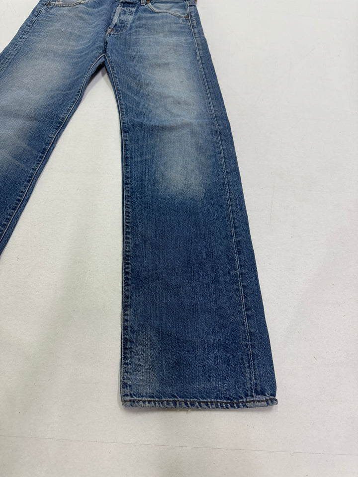 Levi's 201 W28 L32 limited edition rivettato e con martingala rivets Levis