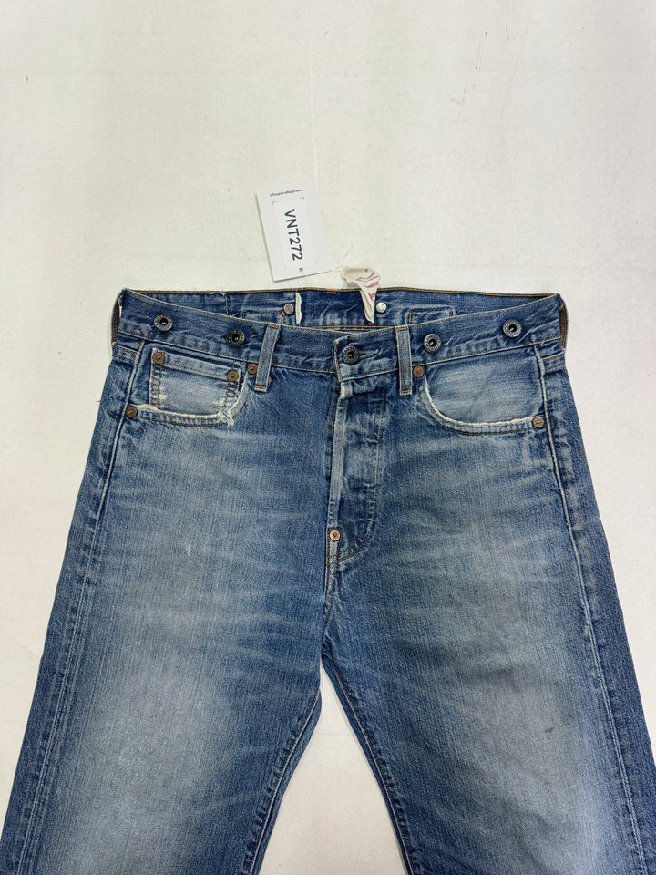 Levi's 201 W28 L32 limited edition rivettato e con martingala rivets Levis