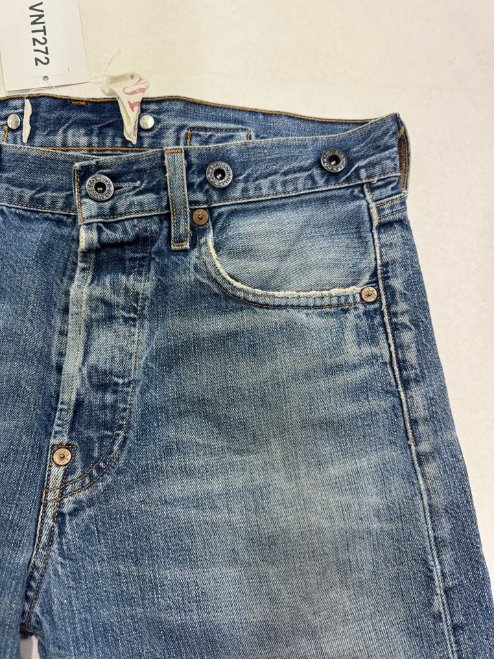 Levi's 201 W28 L32 limited edition rivettato e con martingala rivets Levis