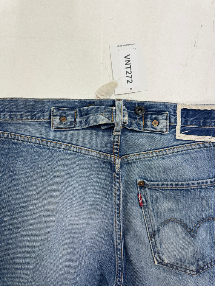 Levi's 201 W28 L32 limited edition rivettato e con martingala rivets Levis