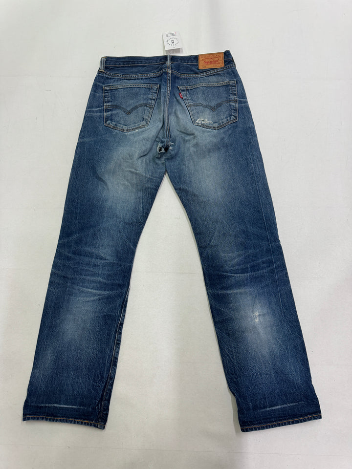 Levi's 501 selvedge Made in USA W33 L34 cimosa red line Levis vintage jeans