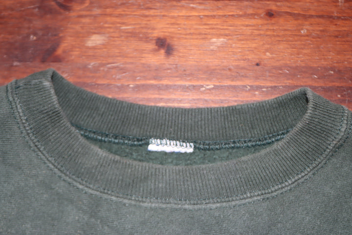 Champion Reverse Weave Vanderbilt Verde vintage senza etichetta