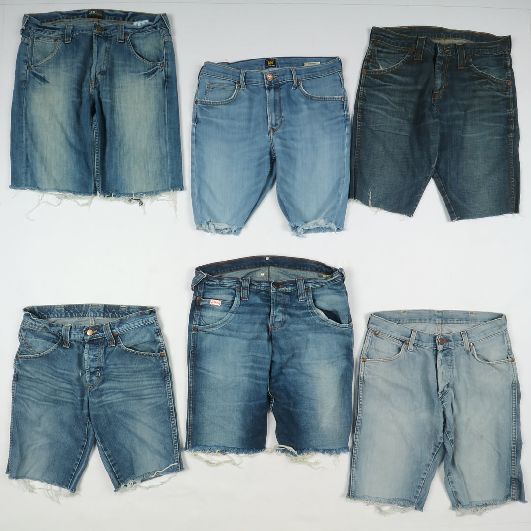 Lee e Wrangler bermuda uomo vintage box da 58pz jeans custom