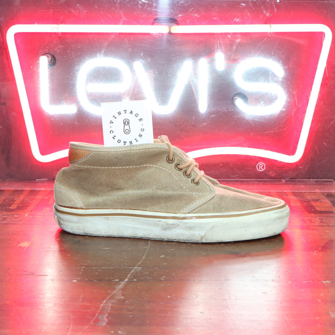 Vans Chucca Made in USA tg 6 1/2 pelle scamosciata beige