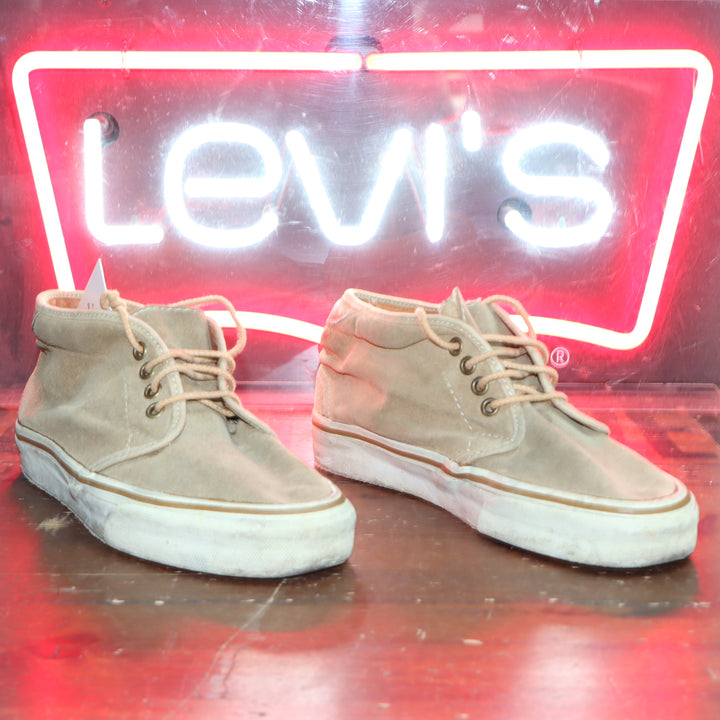 Vans Chucca Made in USA tg 6 1/2 pelle scamosciata beige