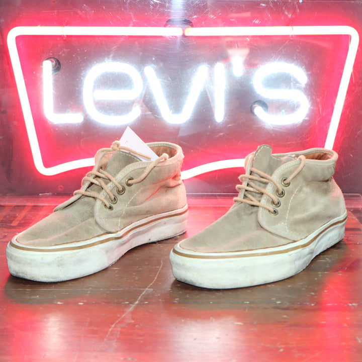 Vans Chucca Made in USA tg 6 1/2 pelle scamosciata beige