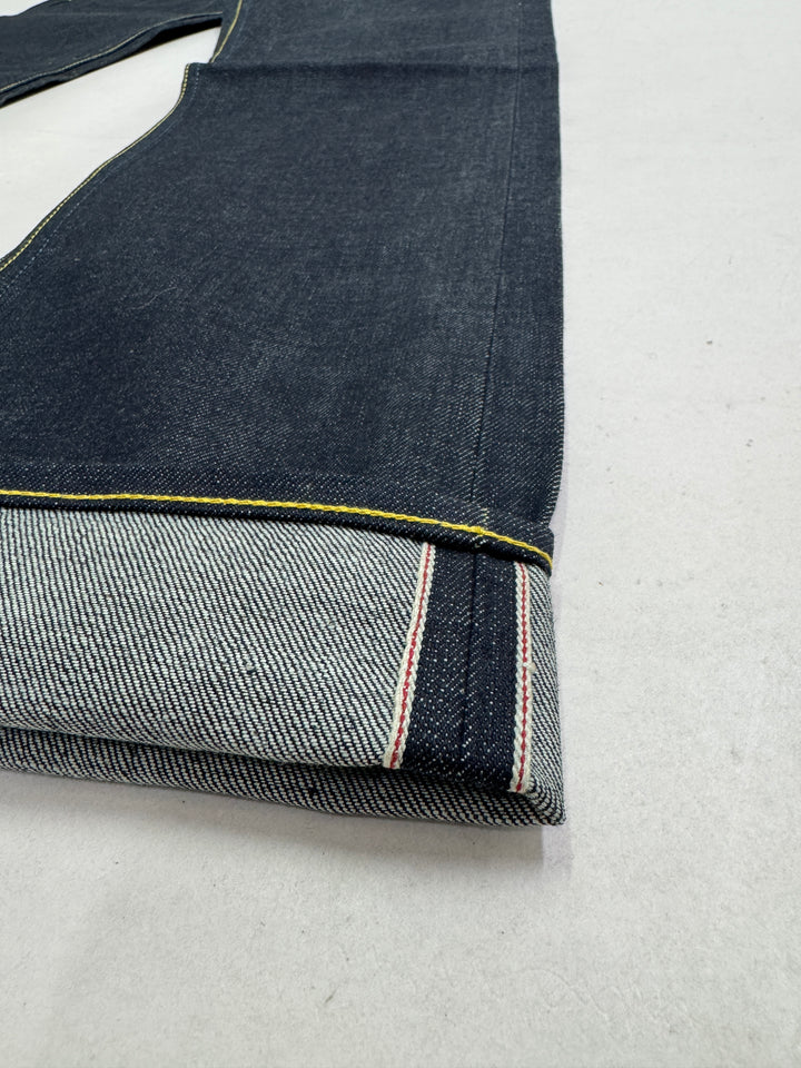 Pace Limited Edition W32 L34 cimosa e rivetti jeans nuovo Deadstock red line selvedge