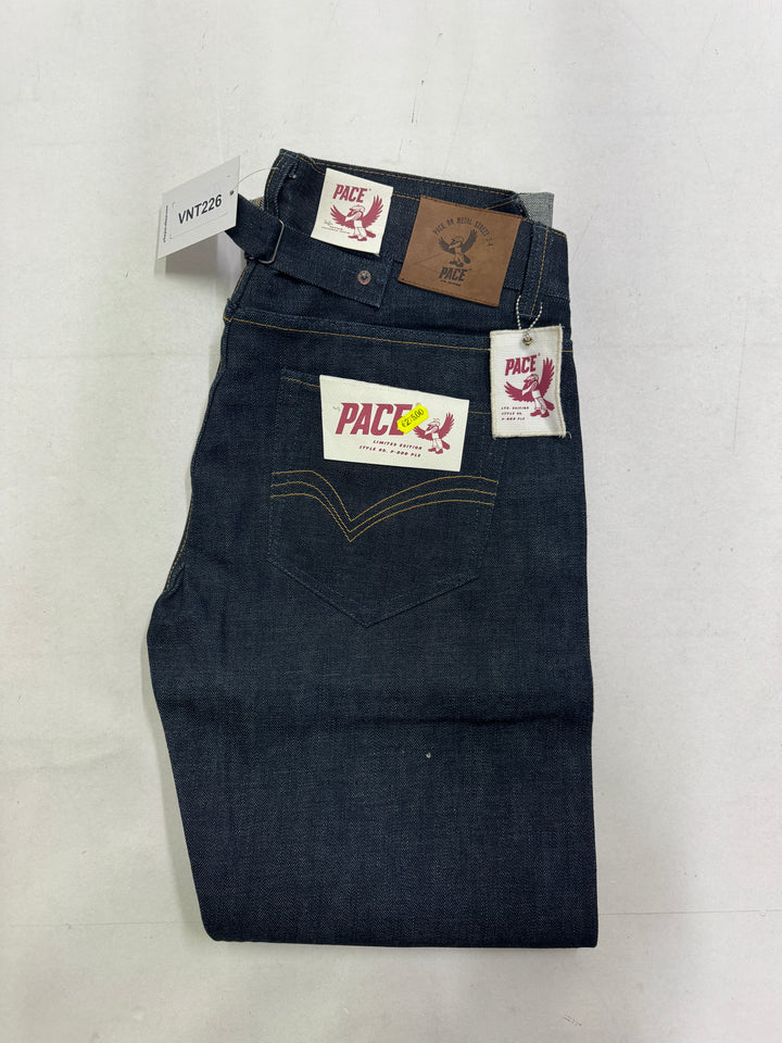 Pace limited Edition W32 L34 cimosa jeans nuovo Deadstock red line selvedge