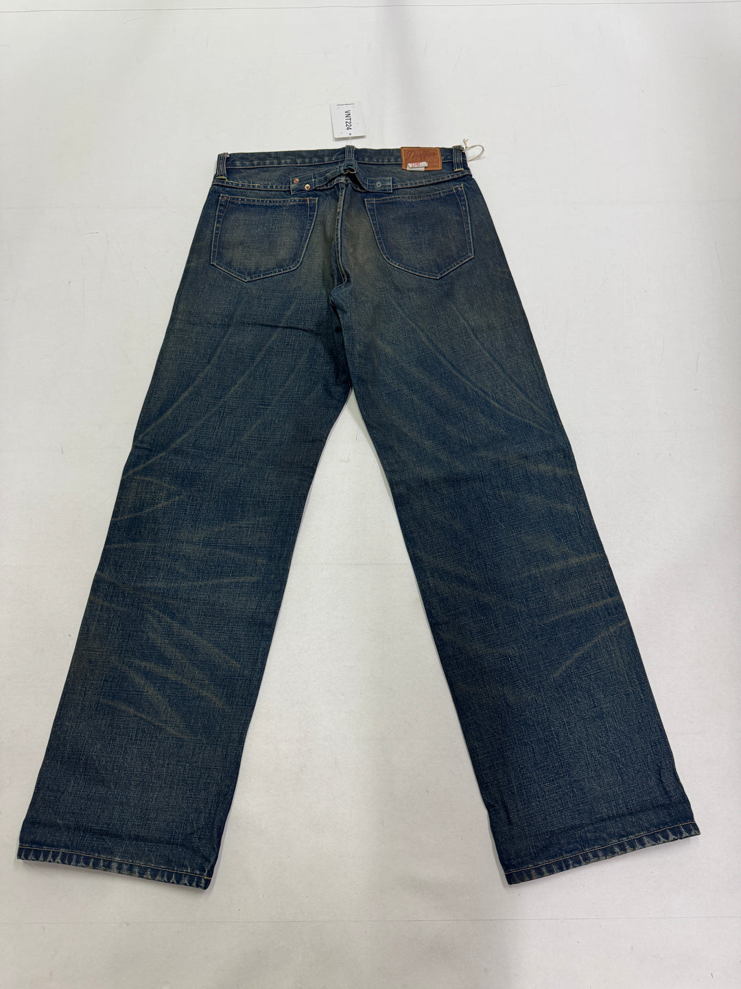 Duffer W32 cimosa, martingala e rivetti jeans nuovo Deadstock red line selvedge