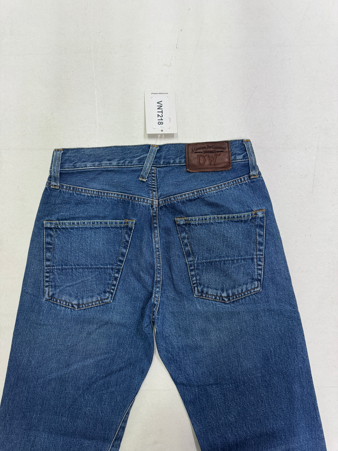 Dubble Ware DW W29 L30 cimosa jeans nuovo Deadstock red line