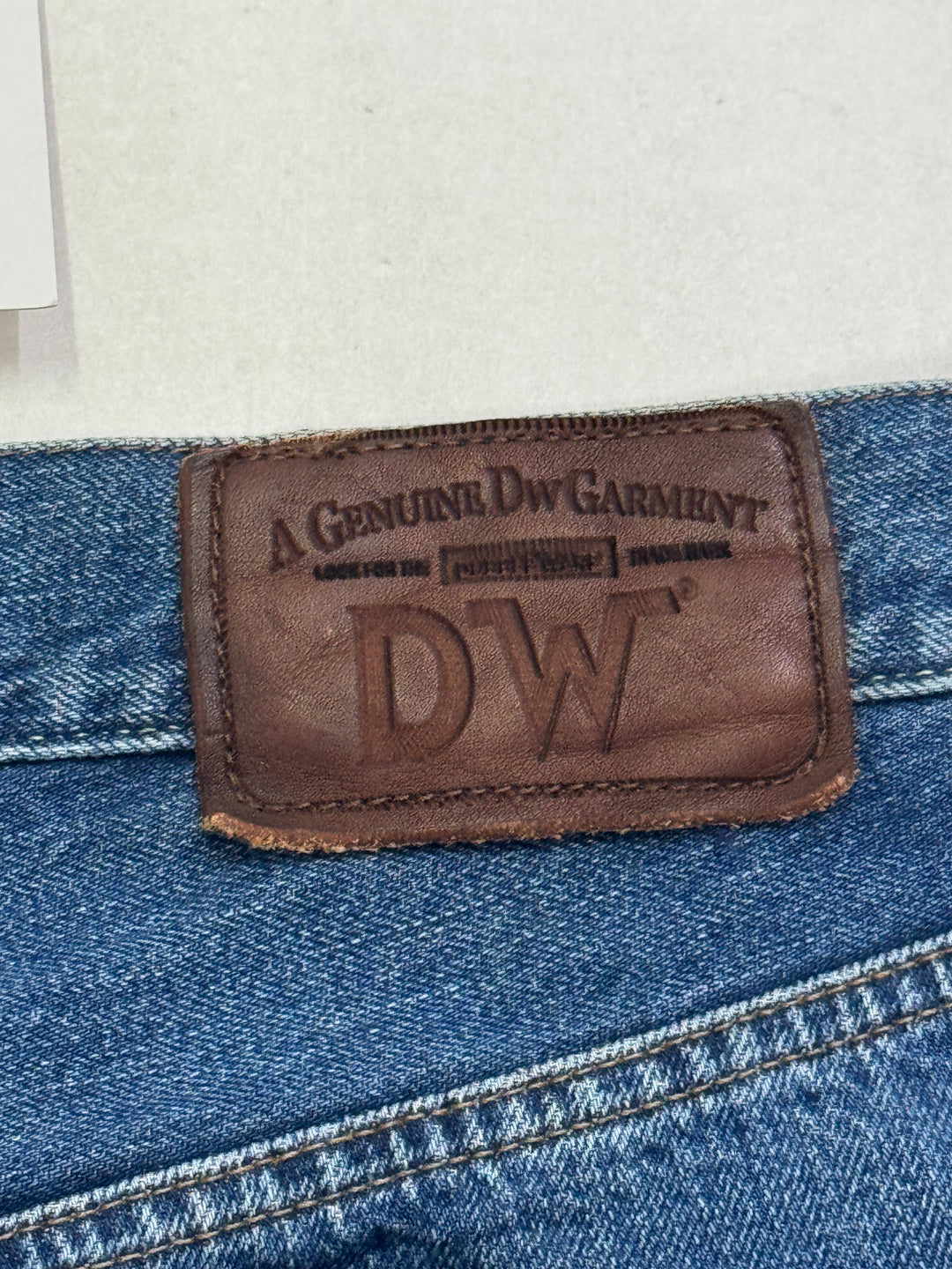 Dubble Ware DW W29 L30 cimosa jeans nuovo Deadstock red line