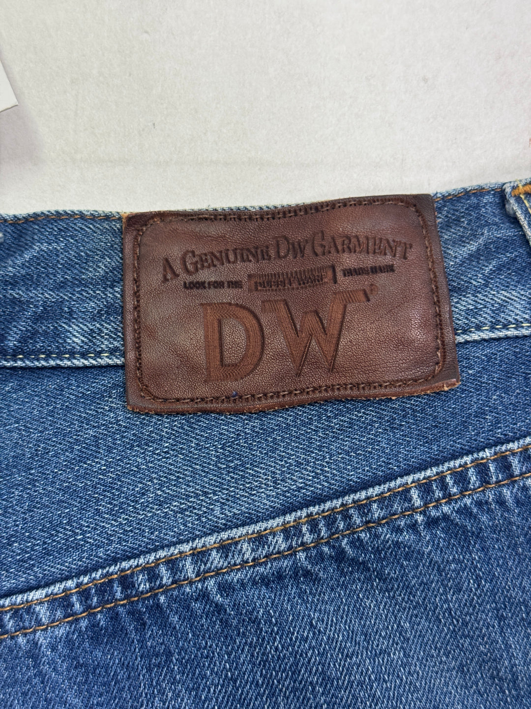 Dubble Ware DW W28 L30 cimosa limited edition jeans nuovo Deadstock red line