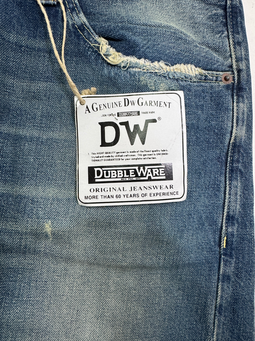 Dubble Ware DW W34 cimosa limited edition jeans nuovo Deadstock red line