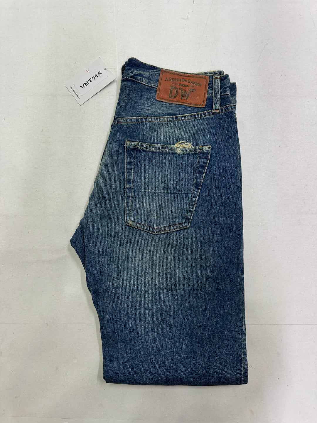 Dubble Ware DW W34 cimosa limited edition jeans nuovo Deadstock red line