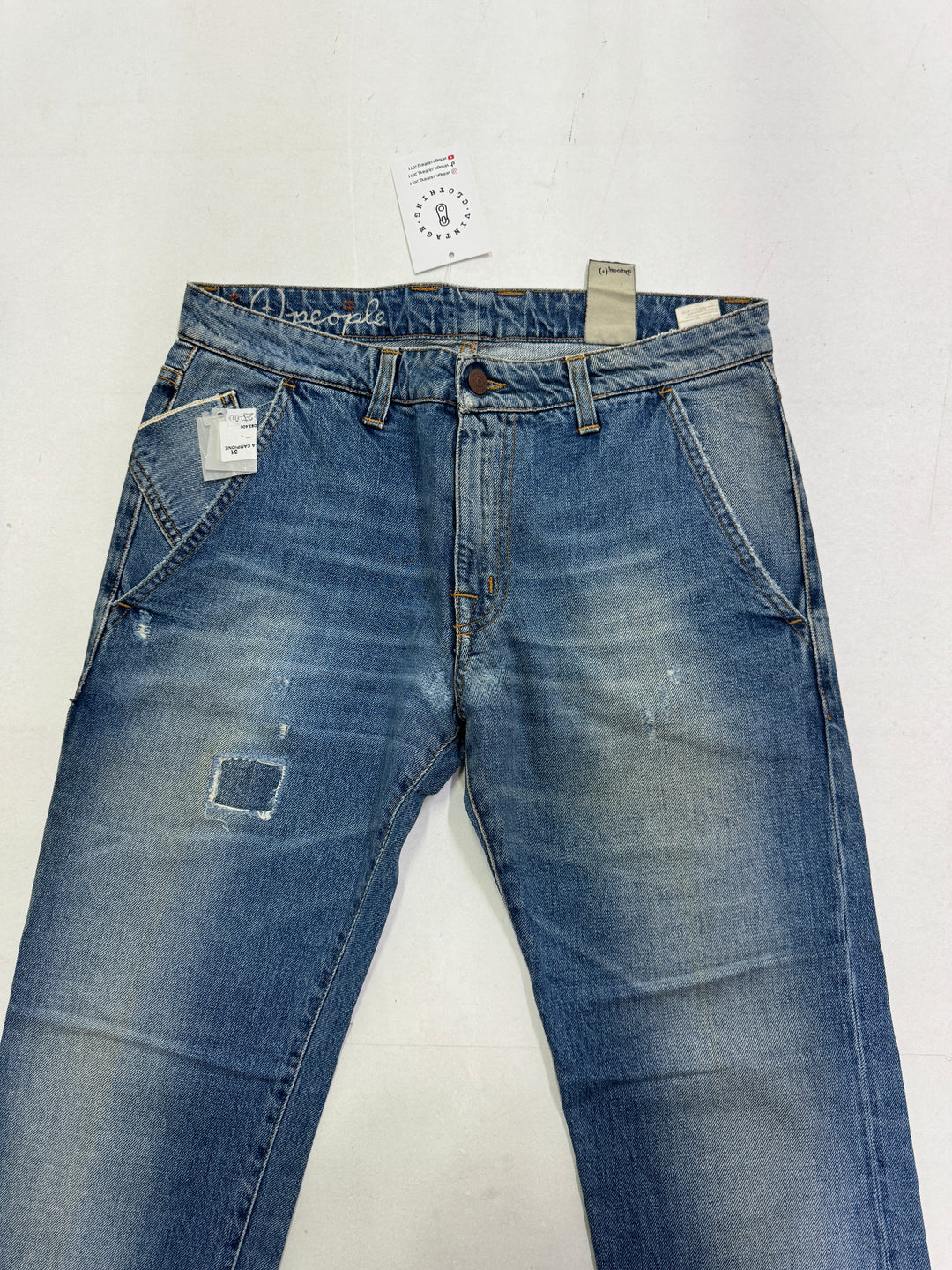 People+ chino jeans W31 cimosa red line nuovo Deadstock