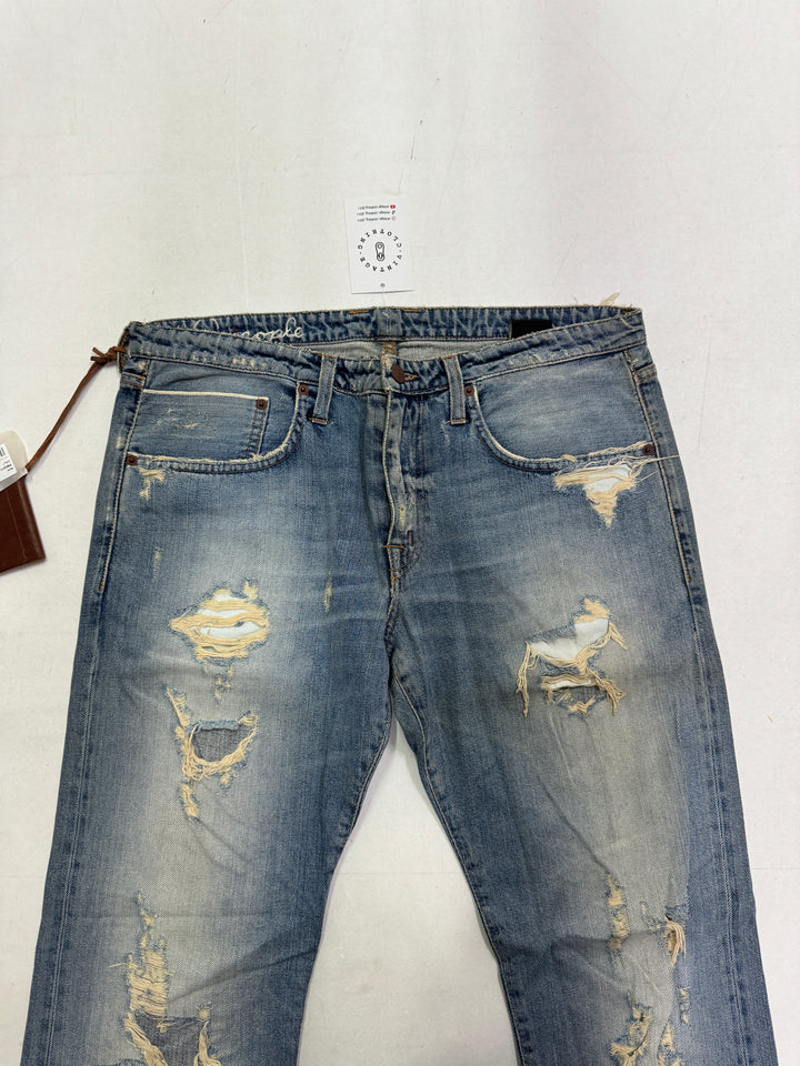 People+ Daly jeans W34 cimosa red line nuovo Deadstock