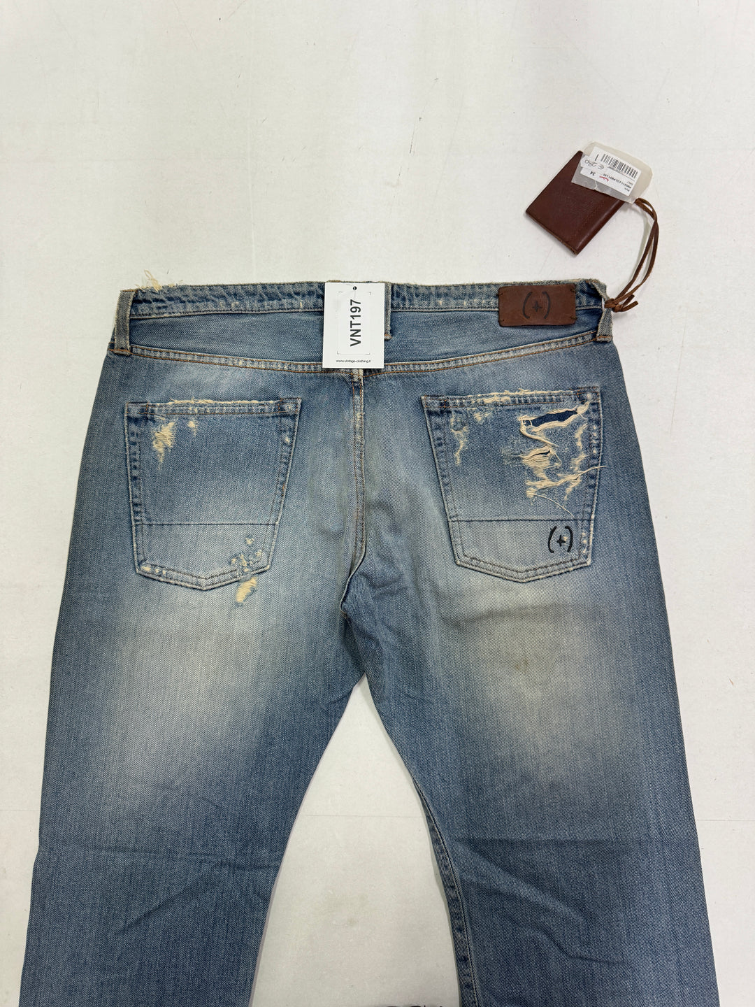 People+ Daly jeans W34 cimosa red line nuovo Deadstock