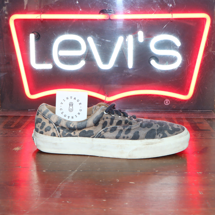 Vans CALIFORNIA basso tela fantasia LEOPARDATA size  Mens 7   Wo's 8.5