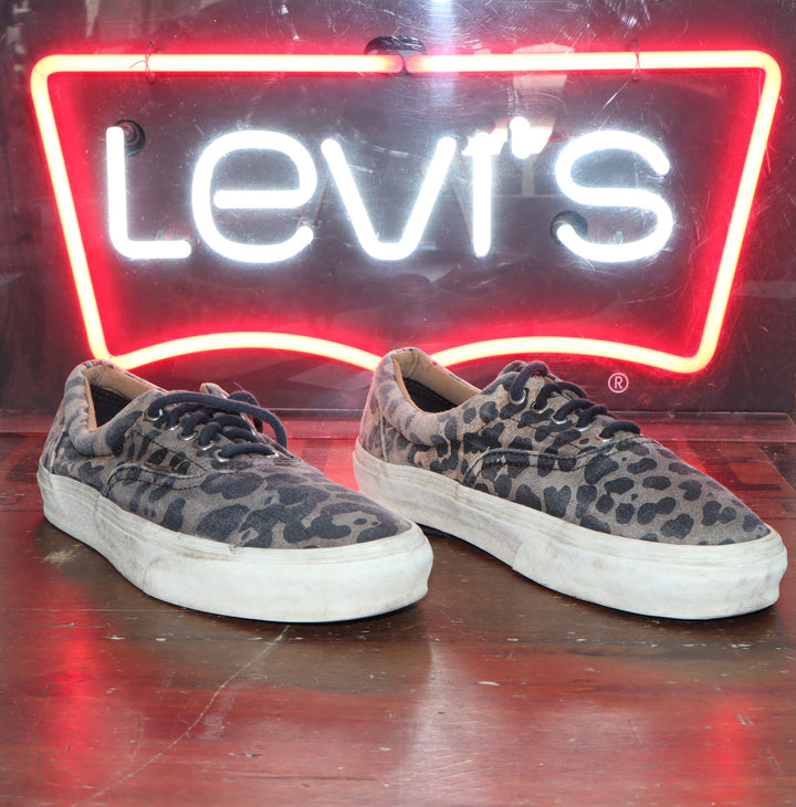 Vans CALIFORNIA basso tela fantasia LEOPARDATA size  Mens 7   Wo's 8.5