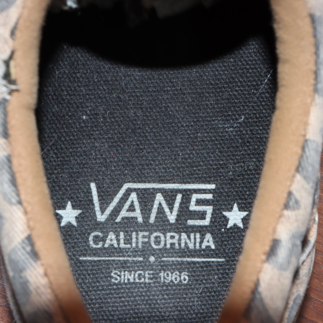 Vans CALIFORNIA basso tela fantasia LEOPARDATA size  Mens 7   Wo's 8.5