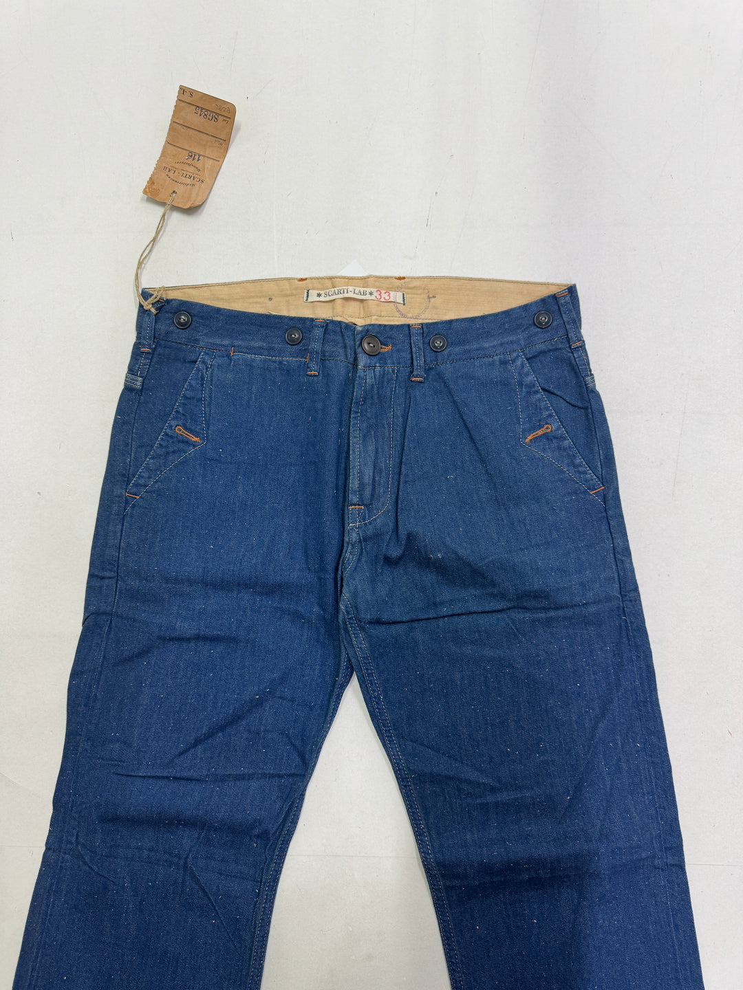 Scarti-Lab 118 W33 jeans chino pants nuovo con cartellino Deadstock