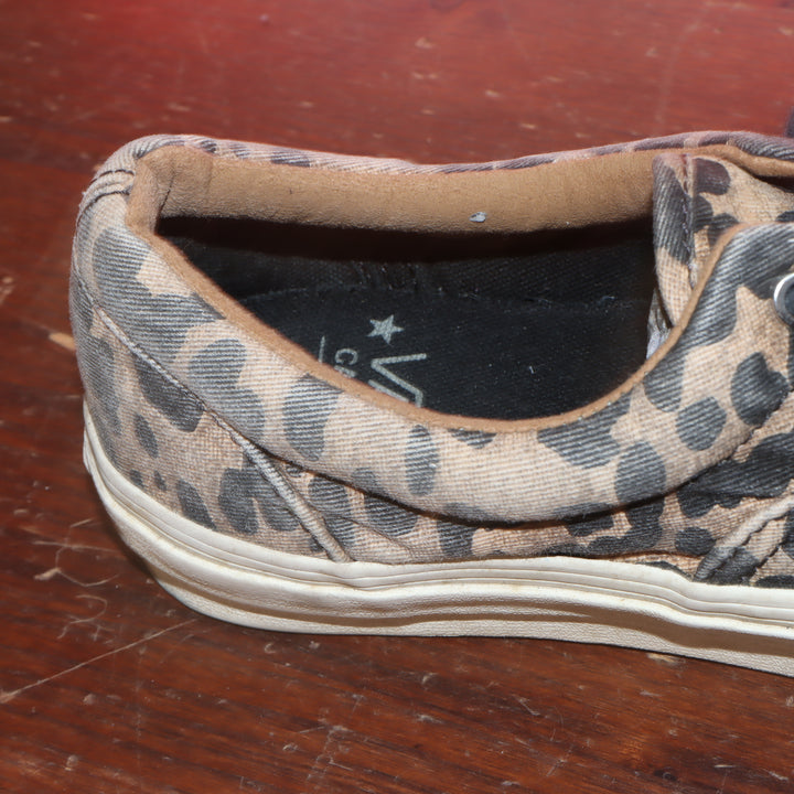 Vans CALIFORNIA basso tela fantasia LEOPARDATA size  Mens 7   Wo's 8.5