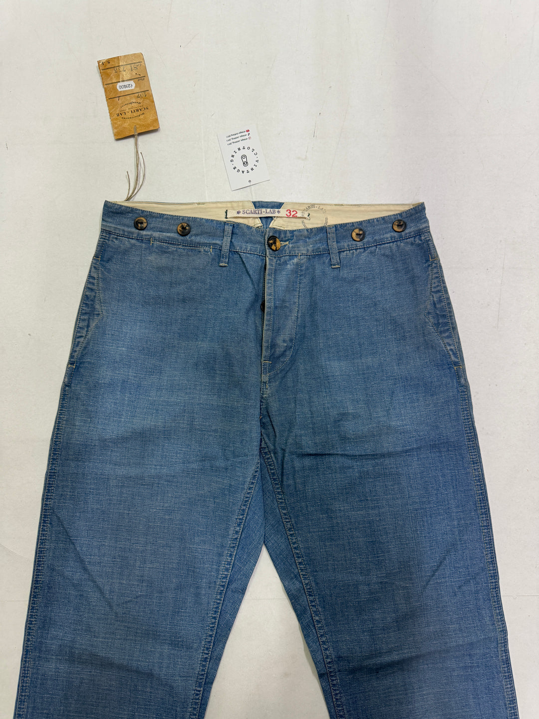 Scarti-Lab 107 W32 jeans martingala nuovo con cartellino Deadstock