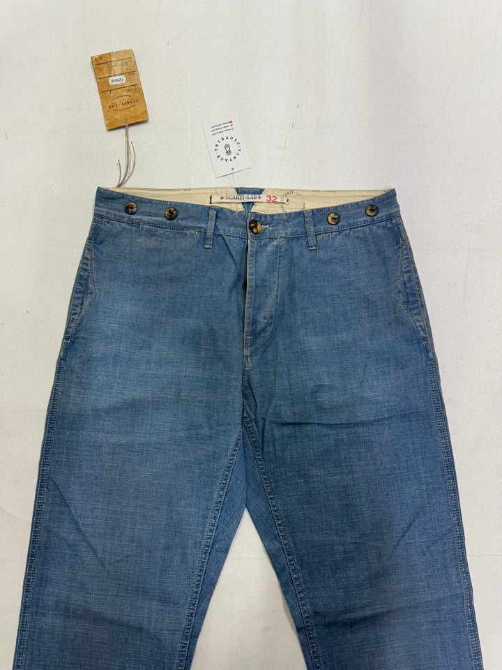 Scarti-Lab 107 W32 jeans martingala nuovo con cartellino Deadstock