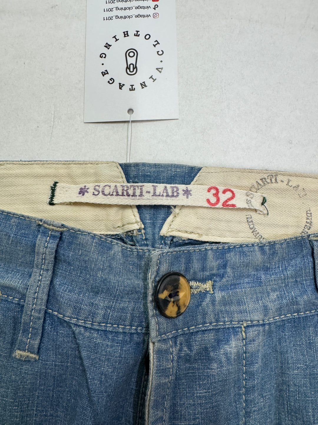 Scarti-Lab 107 W32 jeans martingala nuovo con cartellino Deadstock