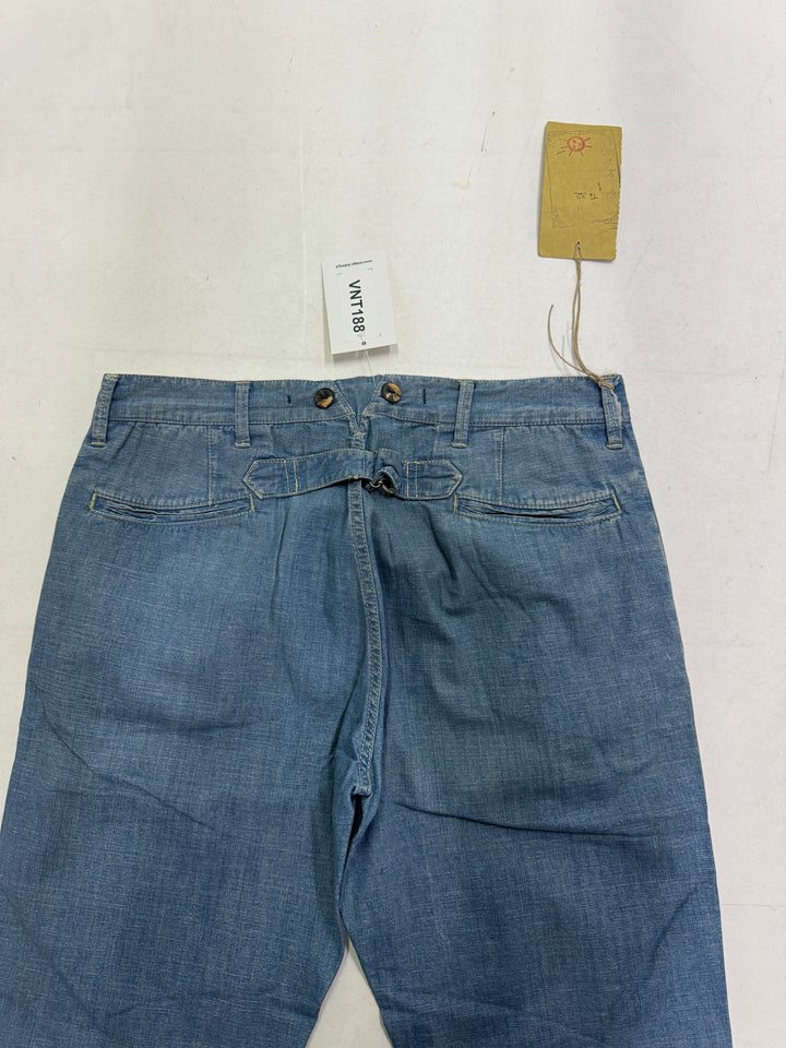 Scarti-Lab 107 W32 jeans martingala nuovo con cartellino Deadstock