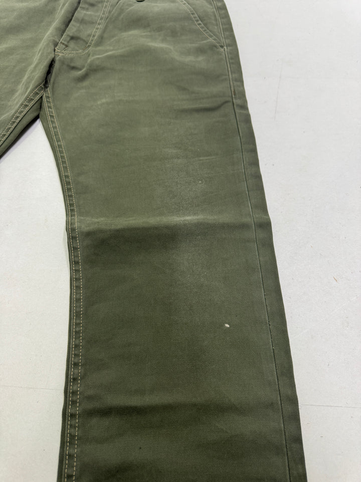 Scarti-Lab 120 W32 chino pants verde nuovo con cartellino Deadstock