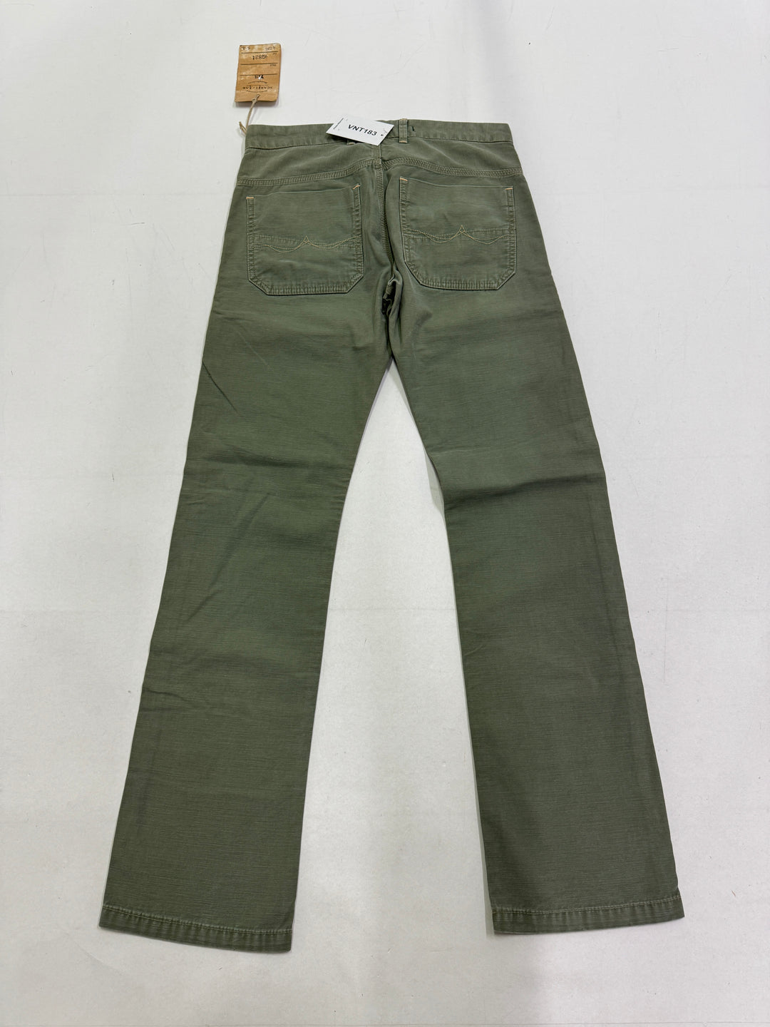 Scarti-Lab 118 W30 chino pants verde nuovo con cartellino Deadstock