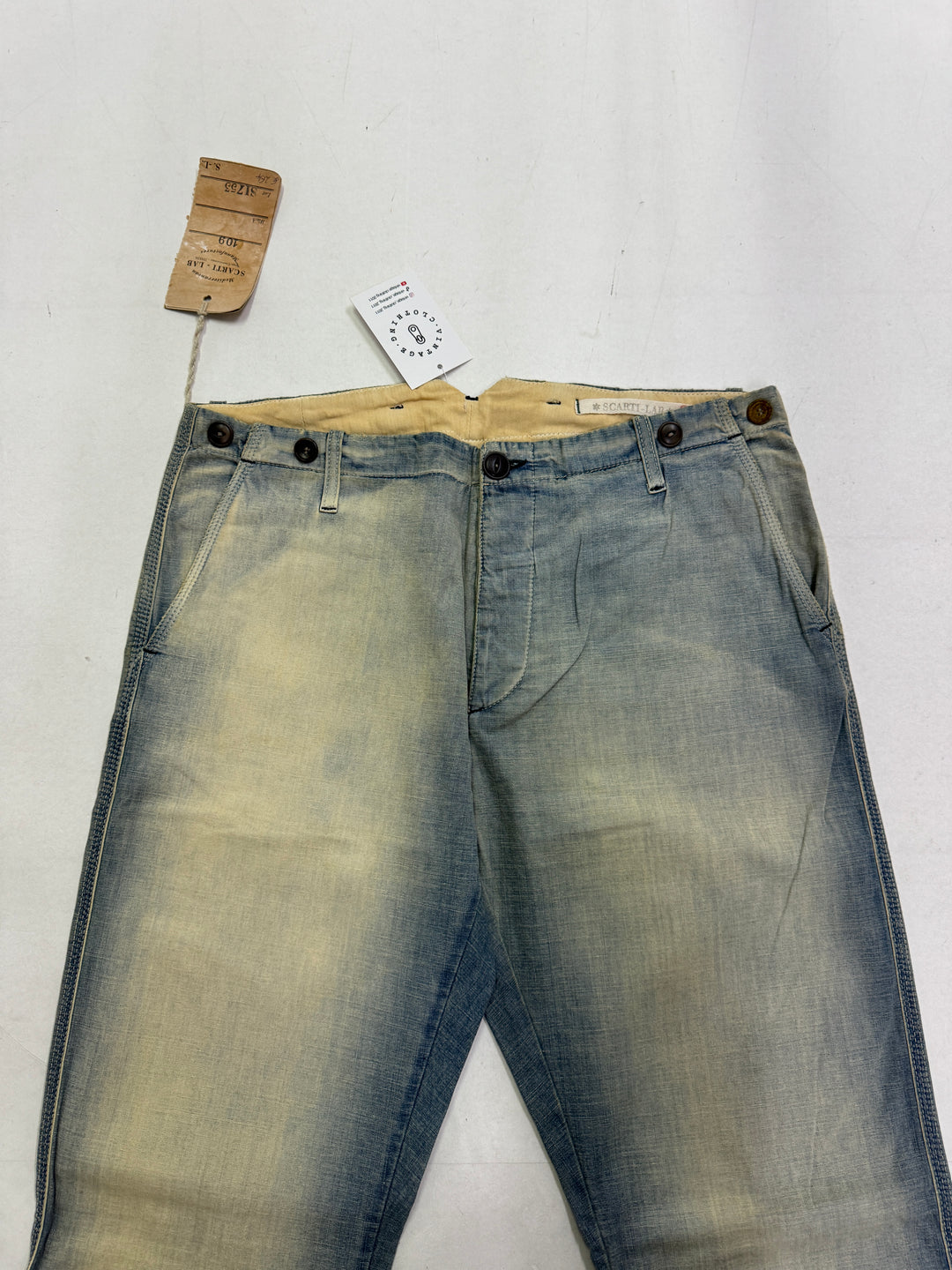 Scarti-Lab 109 W32 jeans nuovo con cartellino Deadstock