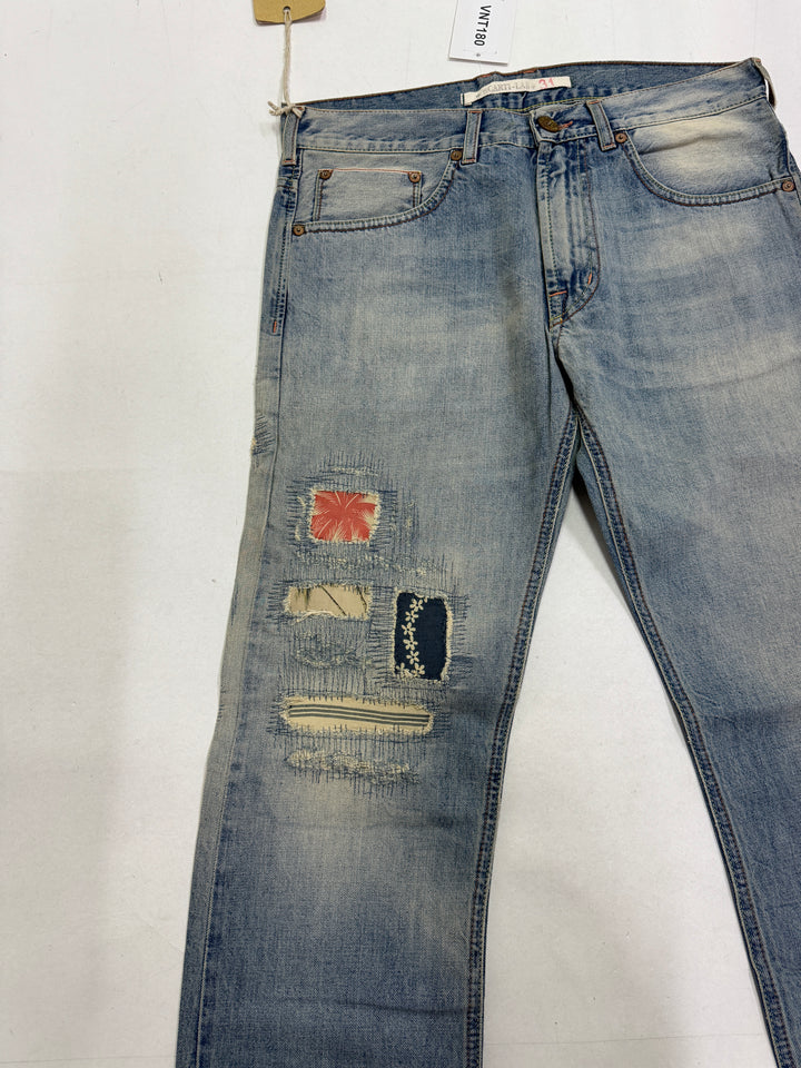 Scarti-Lab 001 W31 cimosa red line jeans nuovo con cartellino Deadstock