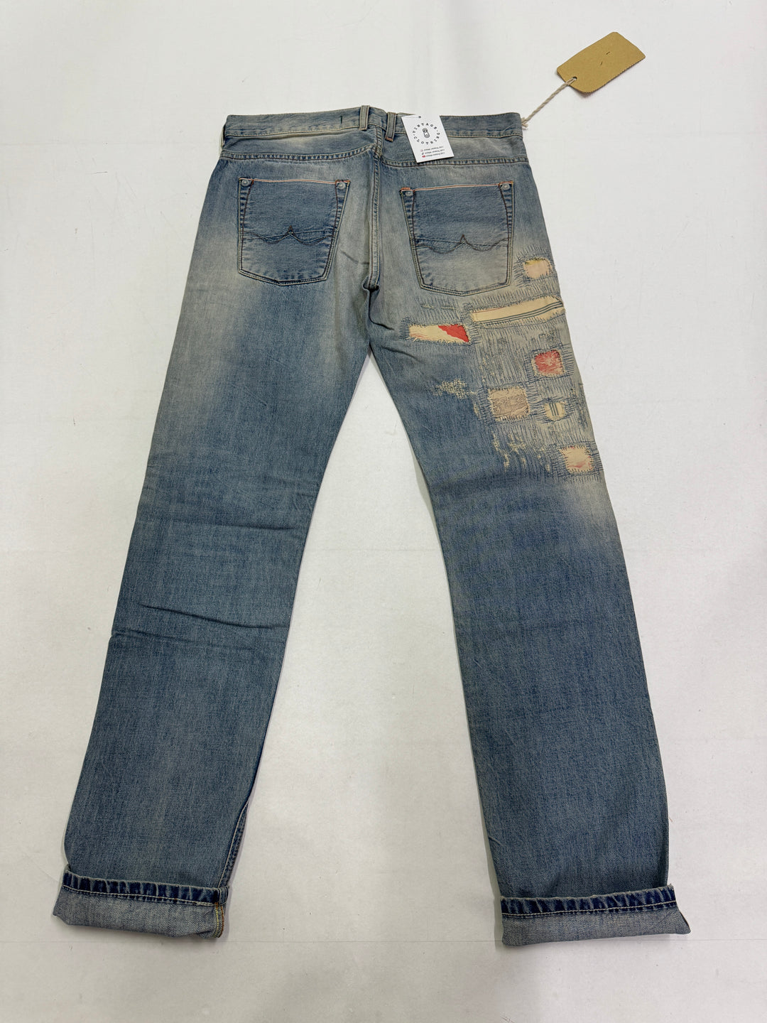 Scarti-Lab 001 W31 cimosa red line jeans nuovo con cartellino Deadstock