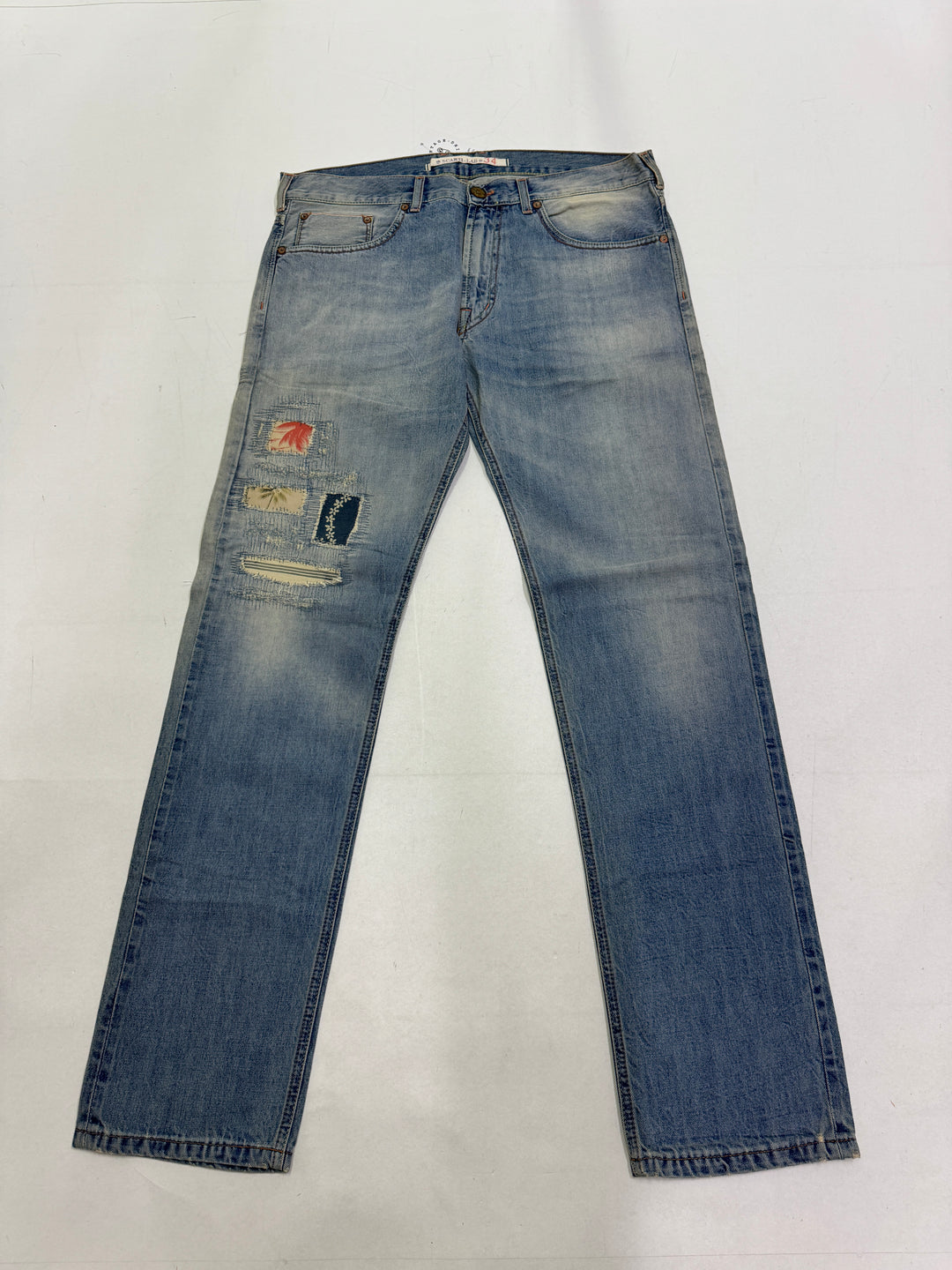 Scarti-Lab 001 W34 cimosa red line jeans nuovo con cartellino Deadstock