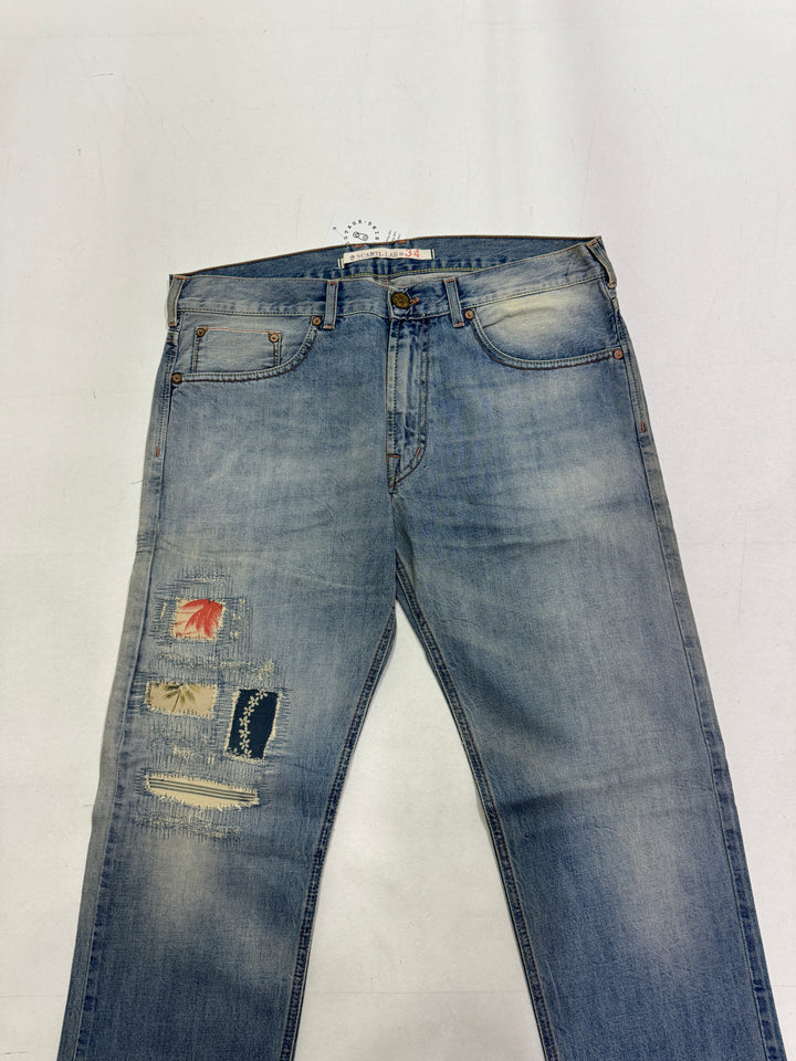 Scarti-Lab 001 W34 cimosa red line jeans nuovo con cartellino Deadstock