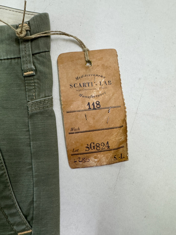 Scarti-Lab 118 W34 chino pant jeans nuovo con cartellino Deadstock